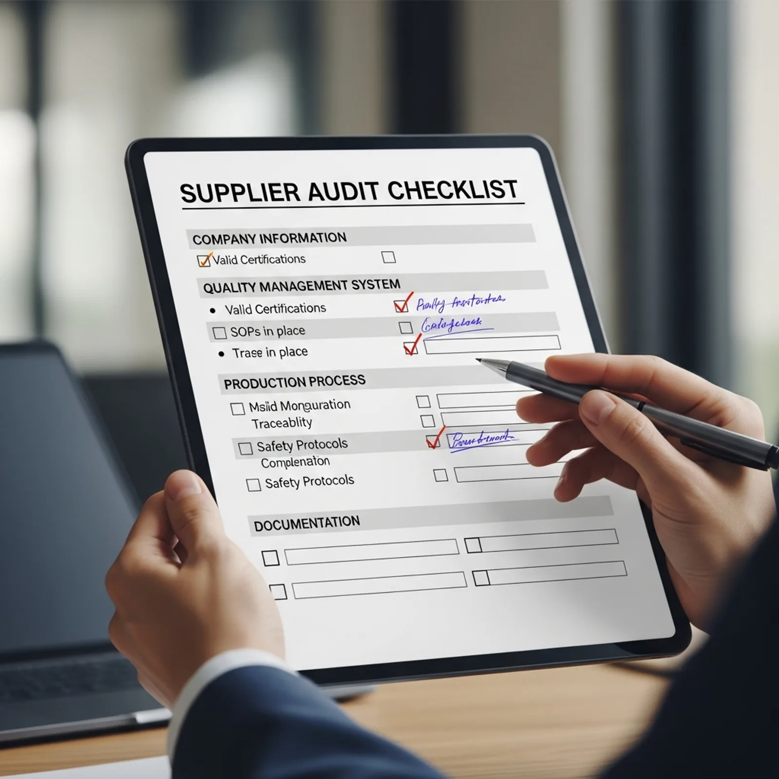 Supplier Audit Checklist