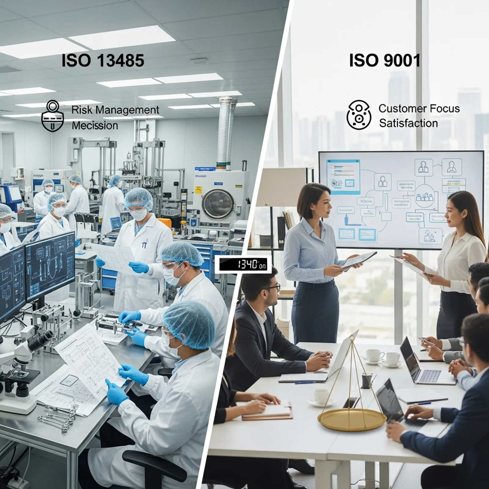 ISO 13485 vs ISO 9001 comparison